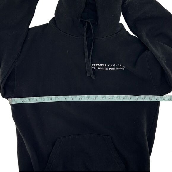 Girl With A Pearl Earring Johannes Vermeer Black Hoodie Medium - Picture 6 of 9